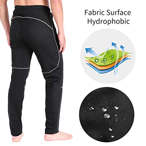 INBIKE Pantalon Largo De Ciclismo Abrigo Transpirable Invierno para Hombre, Pantalones Impermeable para Montaña Senderismo Trekking Senderismo Acampada Escalada(XL)