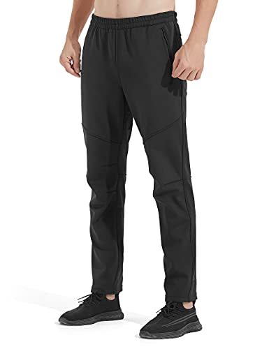 INBIKE Pantalones Deporte Largo Termico Hombre para Invierno, Pantalon Transpirable Cortaviento Impermeable para Running Ciclismo Trekking Senderismo Y Otros Deportes Al Aire Libre(M)