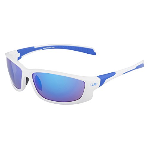 Infinite Eins - Gafas de Sol Deportivas y Ultraligeras Blancas y Azules con Protección UV400