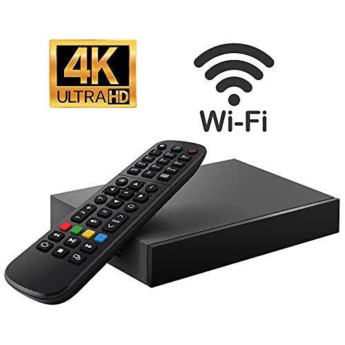 INFOMIR Original MAG520w3 Wİ-Fİ / 4K UHD IPTV Box / Internet TV / 2160p 60 FPS Reproductor Multimedia IPTV Receptor Set Top Box / Apoyo HEVC H.256 / Quad Core Arm Cortex-A53 / + Cable HDMI