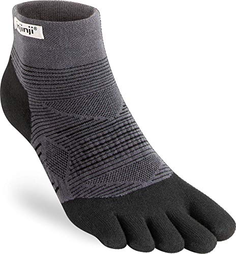 Injinji 2.0 Calcetines ligeros para hombre, talla pequeña, color negro