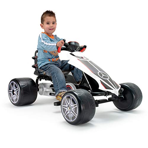 INJUSA - Go Kart Mercedes para Niños de más de 2 Años con Sillín Ajustable y a Pedales, multicolor (4122)