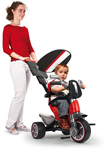 INJUSA - Triciclo Infantil Body Sport Evolutivo con Control Parental de Dirección para Niños +10m, Color Rojo, 12m (325)