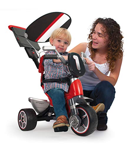 INJUSA - Triciclo Infantil Body Sport Evolutivo con Control Parental de Dirección para Niños +10m, Color Rojo, 12m (325)