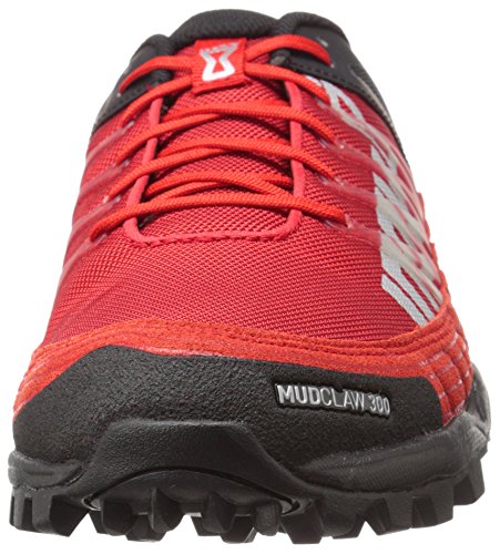 Inov-8 Mudclaw 300, Zapatillas para Correr en montaña Unisex-Adulto, Negro Rojo, 40 EU