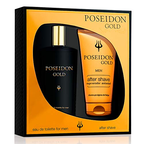 Instituto Español Poseidon Gold Eau de Toilette para Hombre - Set Colonia 150 ML y After Shave