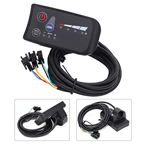 Instrumento De Pantalla LED para Bicicleta Eléctrica, Controlador De Pantalla De Bicicleta Eléctrica De Peso Ligero, Carcasa De ABS para Reparación De Bicicleta Eléctrica para Scooter