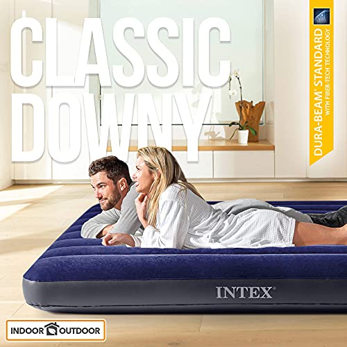 Intex 64757 - Colchón hinchable Dura-Beam Classic Downy