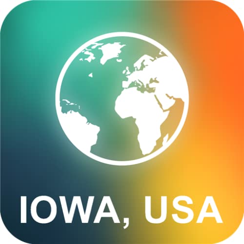 Iowa, EE.UU. Offline Mapa