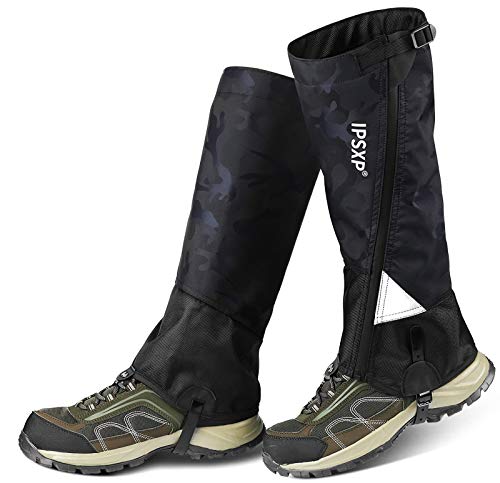 IPSXP Polainas Impermeable, Leggings de Nieve Impermeables Diseño de Cremallera Resistente al desgarro Transpirables,adecuados para Personas Que viajan al Aire Libre Caza Camping Escalada (M)