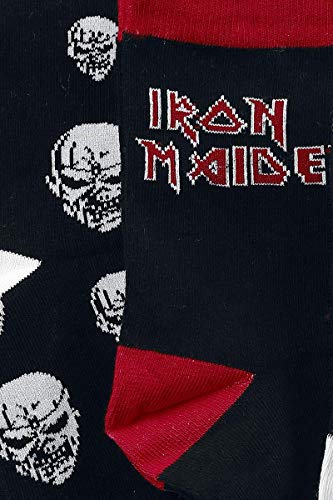 Iron Maiden Logo Unisex Calcetines multicolor EU 39-42, 72% algodón, 26% poliamida, 2% elastán,
