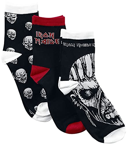 Iron Maiden Logo Unisex Calcetines multicolor EU 39-42, 72% algodón, 26% poliamida, 2% elastán,