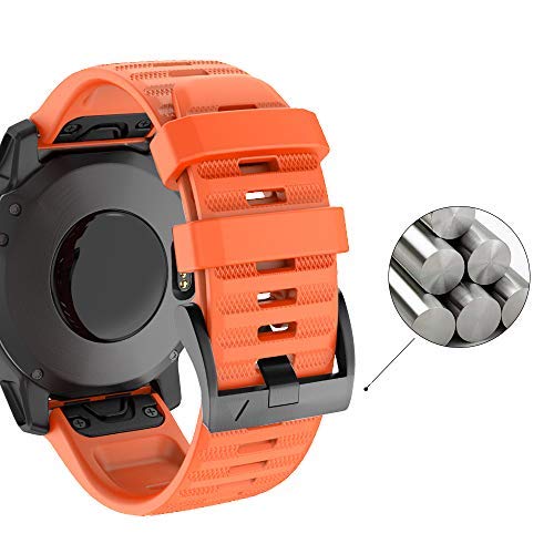 Isabake Correa de Reloj para Garmin Fenix 6/6 Pro, Fenix 5/5 Plus, Forerunner 935, Forerunner 945, Approach s60, quatix 5, Banda QuickFit de 22 mm de Ancho