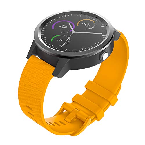 ISABAKE Correa de Reloj para Garmin Vivoactive 3 Vivomove HR Forerunner 245 645 Music Galaxy Active 2, Correa de Repuesto de Silicona Suave para Accesorios Garmin Watche