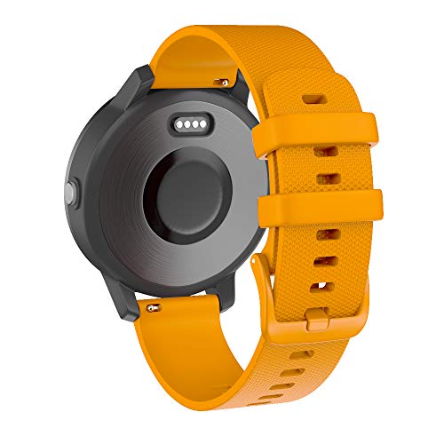 ISABAKE Correa de Reloj para Garmin Vivoactive 3 Vivomove HR Forerunner 245 645 Music Galaxy Active 2, Correa de Repuesto de Silicona Suave para Accesorios Garmin Watche