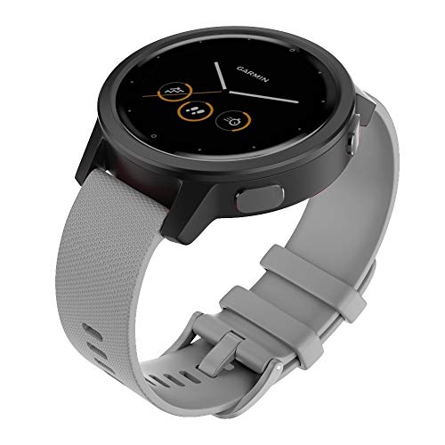 ISABAKE Correa de Reloj para Garmin vivomove 3s / Garmin Move 3S / vivoactive 4s / Garmin Active S,18mm Correa de Repuesto de Silicona Suave para Accesorios Garmin Watche