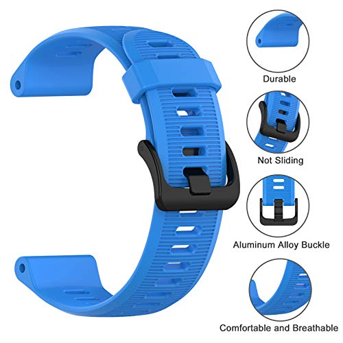 Isabake Correa para Garmin Forerunner 945/935, Banda de Reloj para Garmin Fenix 5/5 Plus, Instinto, Quatix 5 (Azul)