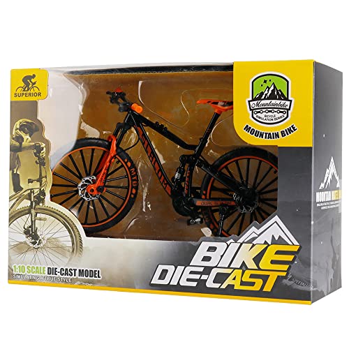 IWILCS Mini Bike Finger Bike,1:10 Dedo Mountain Bikes,Mini Bend Bicicleta Modelo,Modelo de Dedo de Bicicleta en Miniatura,Mini Bicycle Toy