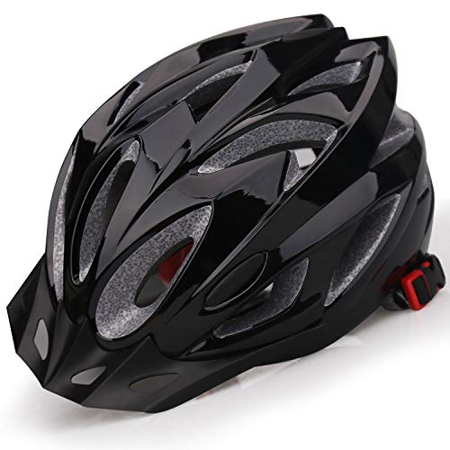 iWUNTONG Casco Bicicleta Adulto Hombre Mujer Casco de Bicicleta Certificado CE Casco MTB con Visera Extraíble Transpirable Casco Bici Carretera Montaña Road Ligero Cascos Ciclismo Ajustable 57-62cm