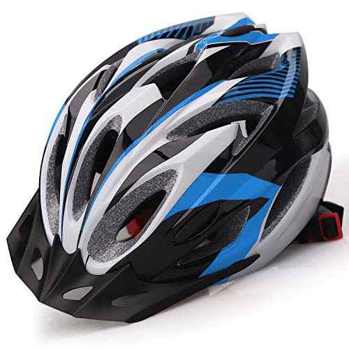 iWUNTONG Casco Bicicleta Adulto Hombre Mujer Casco de Bicicleta Certificado CE Casco MTB con Visera Extraíble Transpirable Casco Bici Carretera Montaña Road Ligero Cascos Ciclismo Ajustable 57-62cm