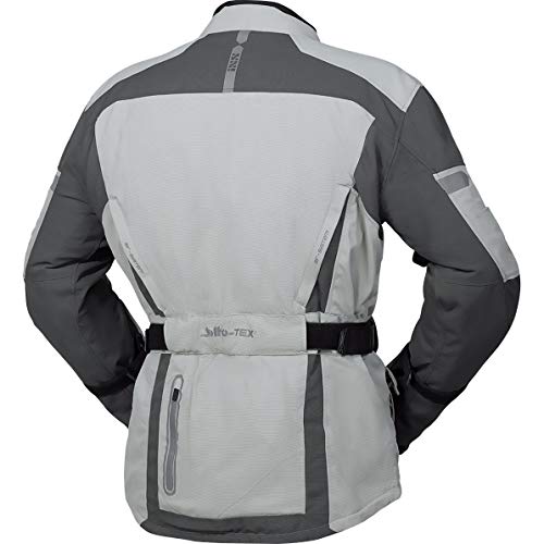 IXS Pacora-ST - Chaqueta de moto con protectores para moto, color gris claro y gris oscuro, talla 4XL, para hombre, Tourer, todo el año, poliamida