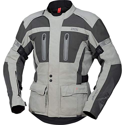IXS Pacora-ST - Chaqueta de moto con protectores para moto, color gris claro y gris oscuro, talla 4XL, para hombre, Tourer, todo el año, poliamida
