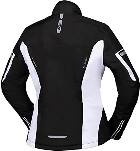 IXS Tour Finja-ST 2.0 - Chaqueta de moto para mujer, color negro y blanco, talla XXL