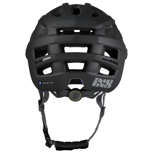 IXS Trail EVO Electric Plus E-Bike Edtion - Casco para Bicicleta de montaña, Ciclista/VAE, Unisex, Negro, L (58-62 cm)