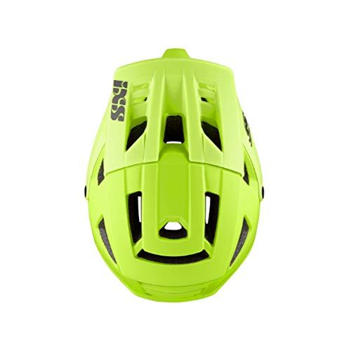 IXS Trigger FF Casco Integral para Bicicleta de montaña, Unisex Adulto, Verde Lima, ML (58-62cm)