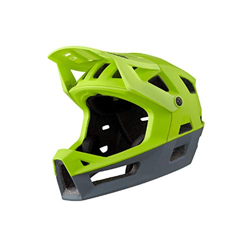 IXS Trigger FF Casco Integral para Bicicleta de montaña, Unisex Adulto, Verde Lima, SM (54-58cm)