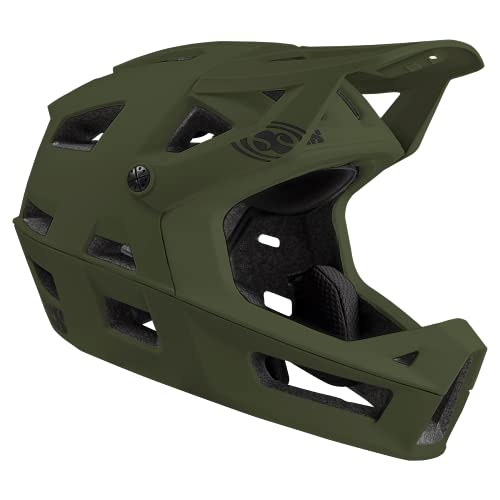 IXS Trigger FF MIPS Casco Integral para Bicicleta de montaña, E-Bike y BMX, Unisex Adulto, Verde Oliva, Large