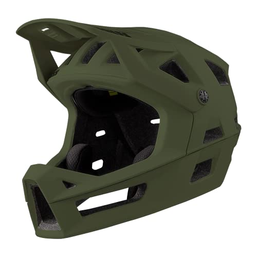 IXS Trigger FF MIPS Casco Integral para Bicicleta de montaña, E-Bike y BMX, Unisex Adulto, Verde Oliva, Large