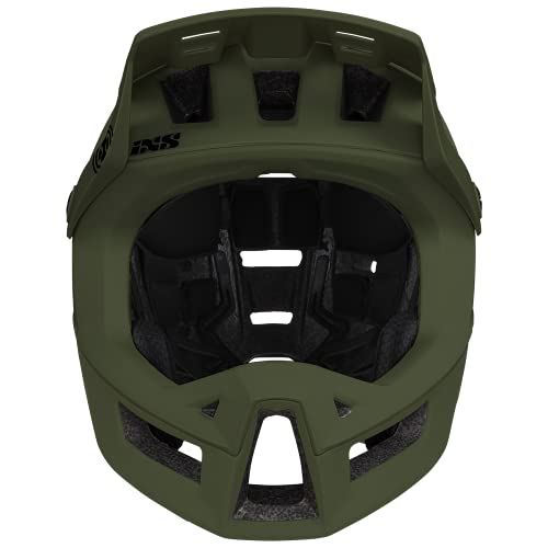 IXS Trigger FF MIPS Casco Integral para Bicicleta de montaña, E-Bike y BMX, Unisex Adulto, Verde Oliva, Large