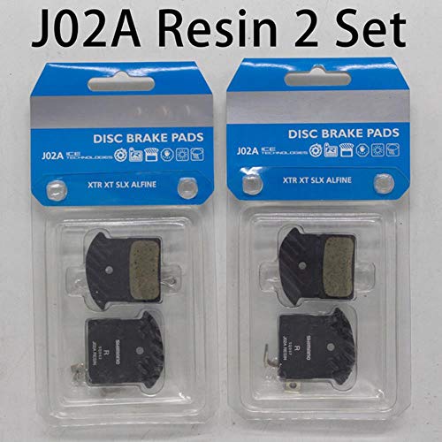 J04C Pastillas de metal para XTR XT seis j04c pastillas de disco de freno M785 M675 M8000 M9000 M9000 j02a, J02A Conjunto de resina 2