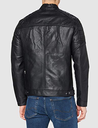 Jack & Jones Jcorocky Jacket Noos Chaqueta, Negro (Black Pattern: PU), X-Large para Hombre