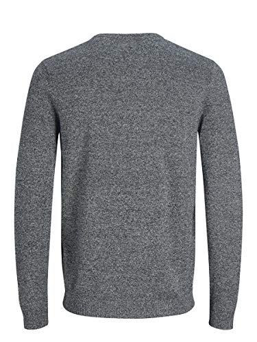 Jack & Jones Jjebasic Knit Crew Neck Noos suéter, Azul (Navy Blazer Detail: Twisted with Jet Stream), Large para Hombre