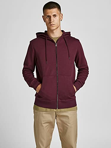 Jack & Jones Jjebasic Noos-Sudadera con Capucha y Cremallera Chaqueta, Port Royale, L para Hombre