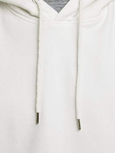 Jack & Jones JJESOFT Sweat Hood Noos Sudadera con Capucha, Blanc, M para Hombre