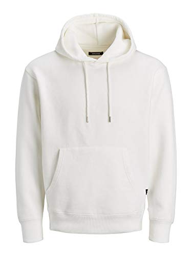 Jack & Jones JJESOFT Sweat Hood Noos Sudadera con Capucha, Blanc, M para Hombre