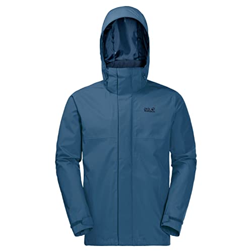 Jack Wolfskin Seven Peaks Jacket Chaqueta Hardshell para Hombre, Azul índigo, 3XL