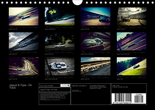 Jaguar E-Type - On Track (Wall Calendar 2022 DIN A4 Landscape): Jaguar E-Type race cars on the race track (Monthly calendar, 14 pages )