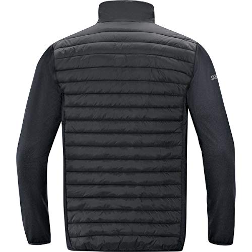 JAKO Premium Chaqueta híbrida para hombre, Talla 3XL, Negro