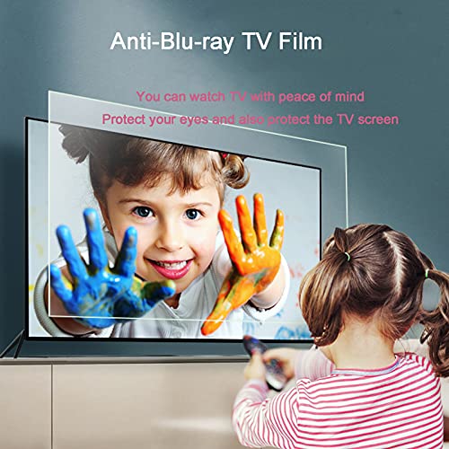 JANEFLY Película de Filtro Anti luz Azul para Pantalla de 32-75 Pulgadas en Diagonal, Protector de Pantalla de TV antideslumbrante Esmerilado, película de Filtro a Prueba,46"(1017 * 570mm)