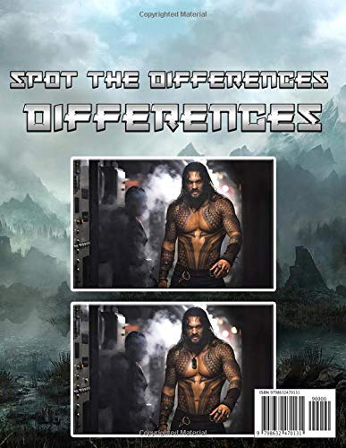 Jason Momoa Spot The Difference: Jason Momoa Wonderful Activity Spot The Differences Books For Adults Designed To Relax And Calm