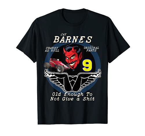 Jay Barnes 9 Racing Devil Sprint coche Speedway Camiseta