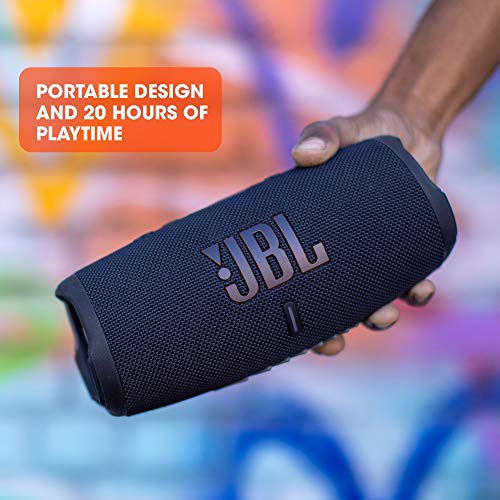 JBL Charge 5 – Altavoz inalámbrico portátil con Bluetooth y batería integrada, resistente al agua (IP67), con PartyBoost para subir el nivel de la fiesta, hasta 20h de reproducción, negro