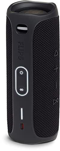 JBL Flip 5 Altavoz inalámbrico portátil con Bluetooth, speaker resistente al agua IPX7, JBL PartyBoost, hasta 12h de reproducción con sonido de calidad, negro