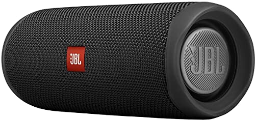 JBL Flip 5 Altavoz inalámbrico portátil con Bluetooth, speaker resistente al agua IPX7, JBL PartyBoost, hasta 12h de reproducción con sonido de calidad, negro