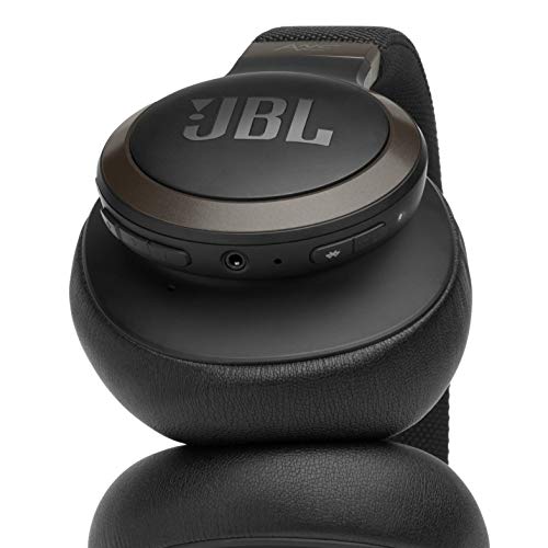 JBL LIVE 650BTNC - Auriculares Inalámbricos con Bluetooth y cancelación de ruido, sonido de calidad JBL con asistente de voz integrado, hasta 30h de música, negro