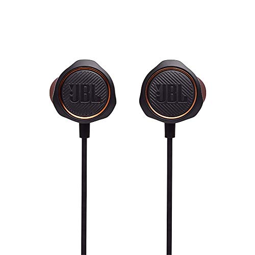 JBL Quantum 50 Auriculares intraaurales para videojuegos, con potenciador de sonido y silenciador de micrófono para hacer tus partidas más divertidas, compatible con todas las plataformas, en negro